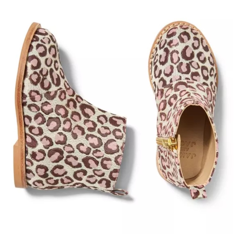 JANIE & JACK EUC Girls Adorable Animal Print Boots
